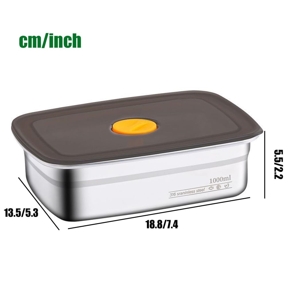 Amazon｜保存容器 ステンレス キムチ カレー 保存容器 蓋付 バット 再